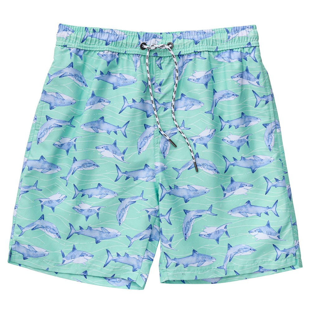Mens Minty Shark  Volley Boardies